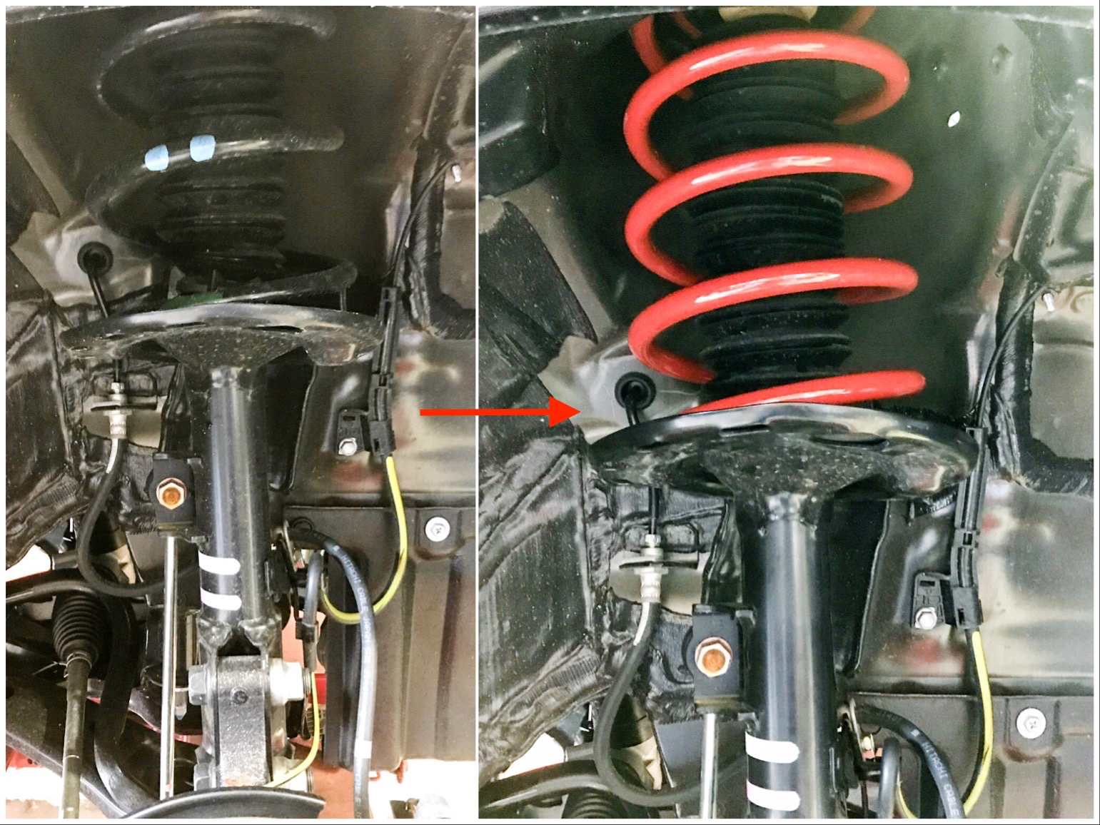 ZWR80W TOYOTA VOXY HVにtanabeのダウンサスDF210で大人