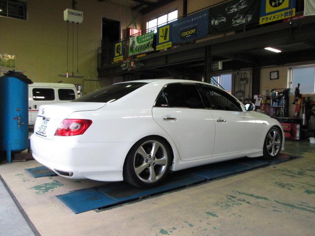 マークＸにブリッツ車高調 | よ～ひんのさぎょうにっき | スタイル