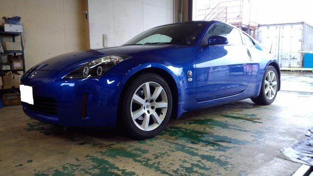 Z33 ブリッツ車高調取り付け よ ひんのさぎょうにっき スタイルコクピット 桑名 お店の得意技紹介