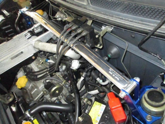 プレオ 車高調&タワーバー | よ~ひんのさぎょうにっき プレオ 車高調&タワーバー | よ~ひんのさぎょうにっき