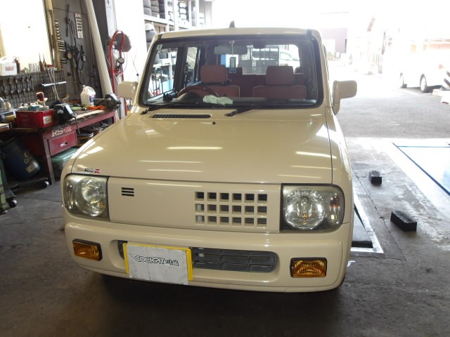 ラパン（HE21S）テイン製車高調「STREET BASIS-Z」装着＆アライメント