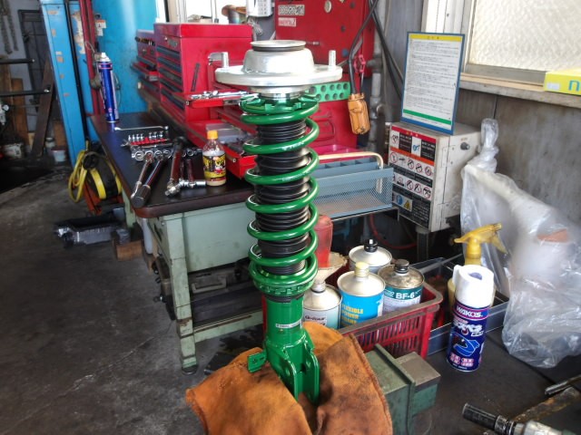 ラパン（HE21S）テイン製車高調「STREET BASIS-Z」装着＆アライメント