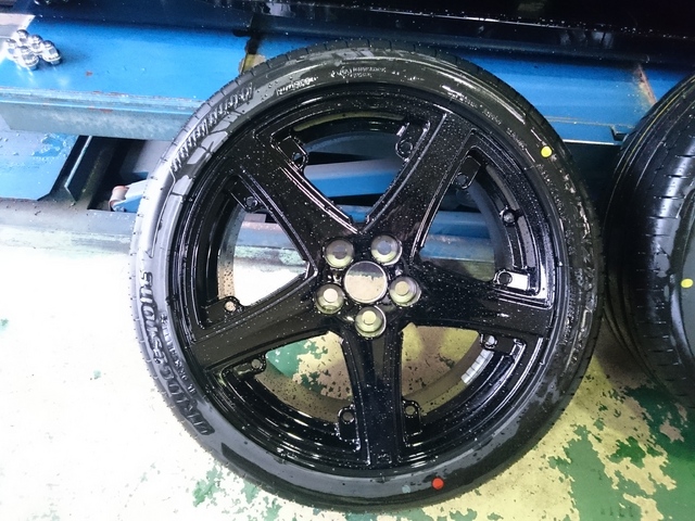 50 プリウス　ブラックエディションホイール ホイールコーティング施工済 50 プリウス ブラックエディションホイール ホイールコーティング施工