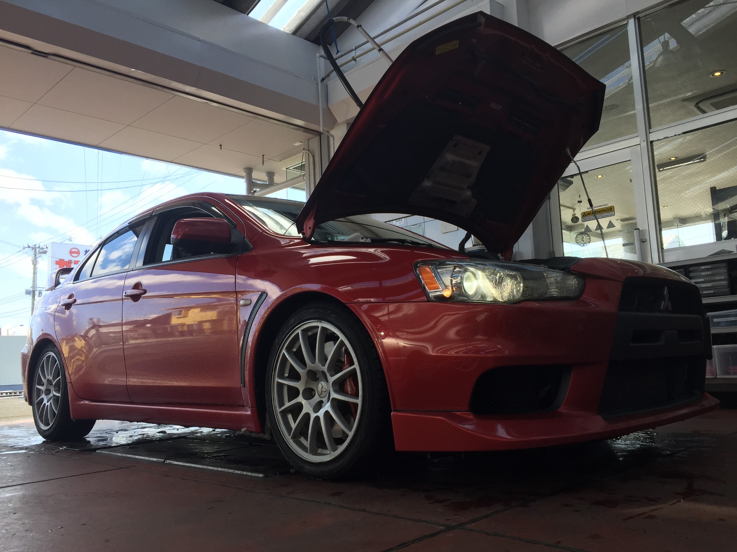 Tein Flex Z 車高調キット ランサーevo X 車高調 取付けもぜひ当店にお任せ下さい 三菱 ランサーエボリューションx 足まわり サスペンション ブレーキ 足まわり サスペンション ブレーキ サスペンションパーツ関連取付 スタッフ 日記 コクピット