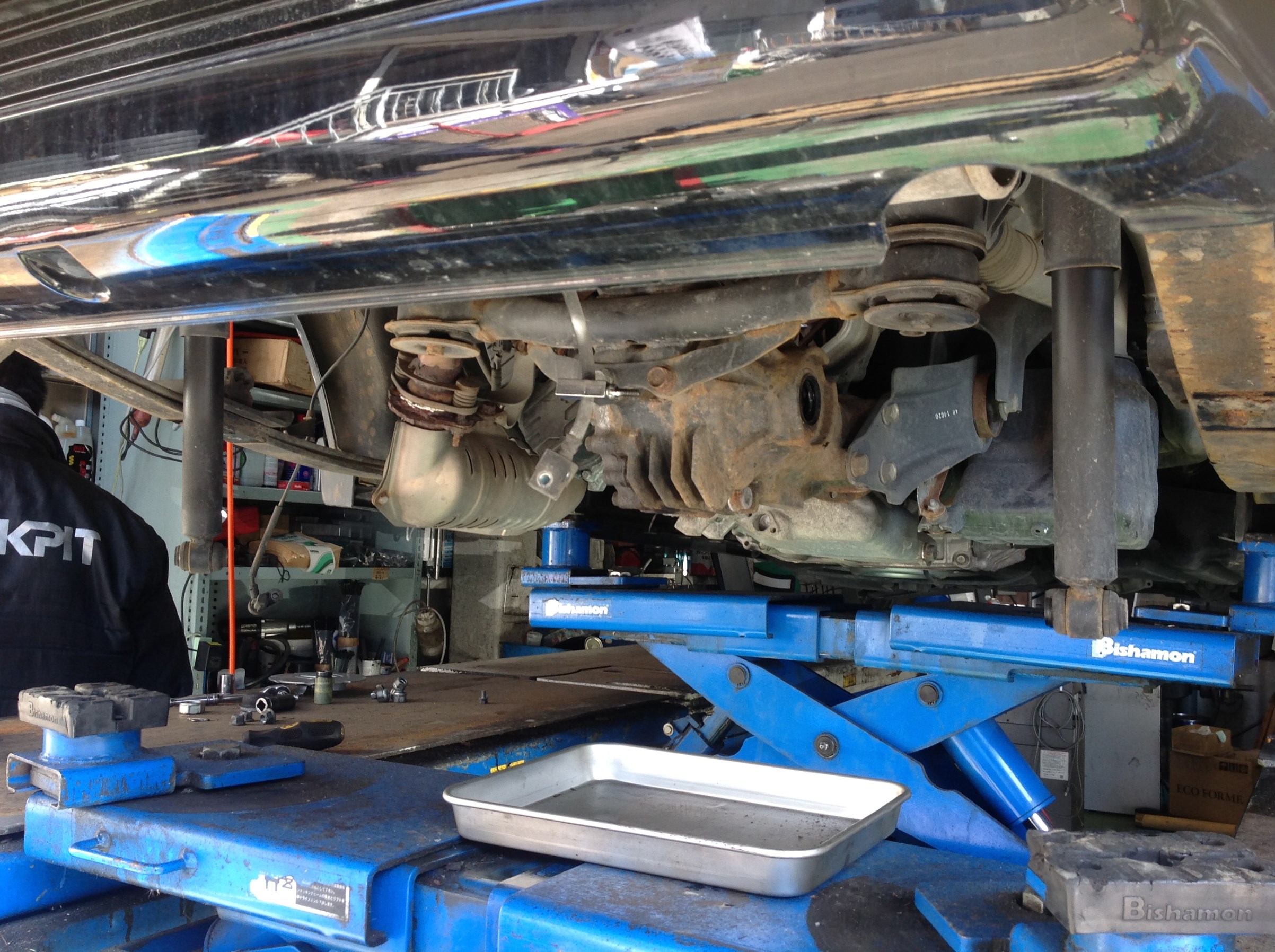 バモス リヤホーシング交換 テクニカルショーケース コクピット北6 お店の得意技紹介