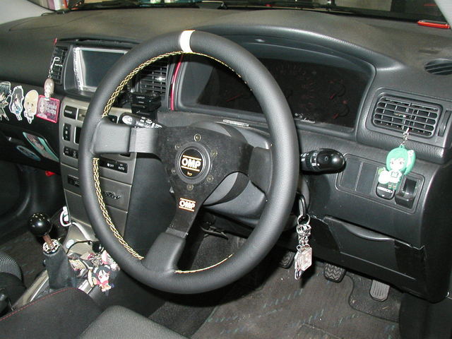 ランクスRS OMP製スポーツステアリングホイール装着。 | 作業日誌