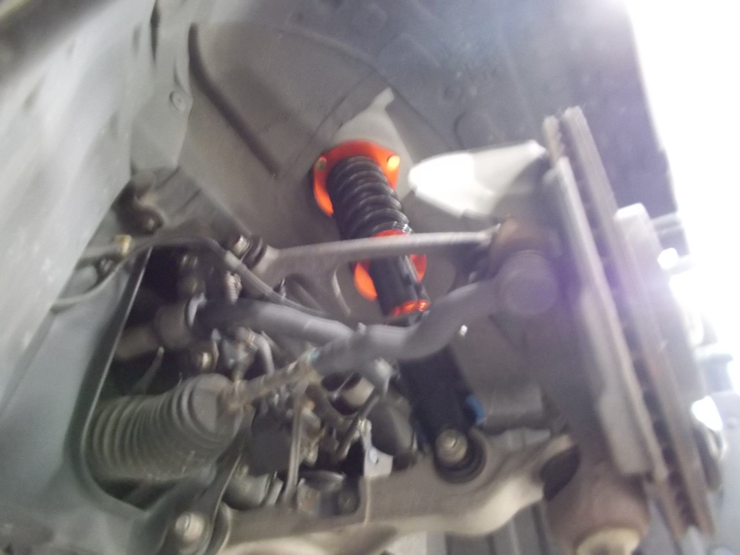 RX-8 オーバードライブ社製車高調「蹴脚（しゅうきゃく）」装着