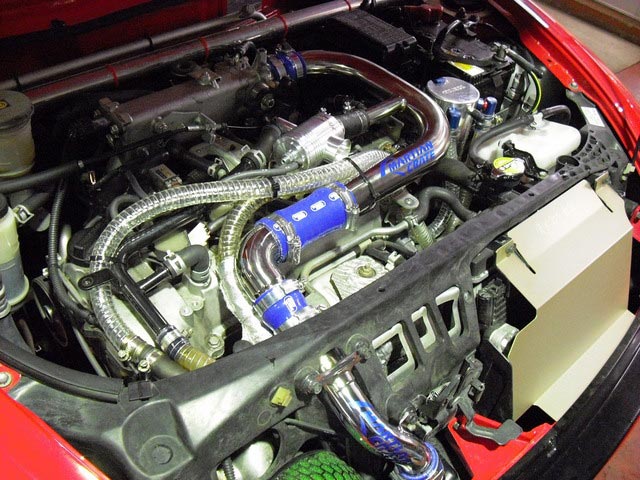○コペン［L880K］ パイピングキット＆ブローオフなど取付けです（＾ｖ