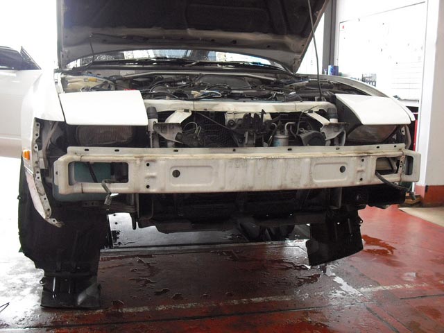 ◇ニッサン 180SX J-blood フロントバンパー 取付け ◇ | スタッフ