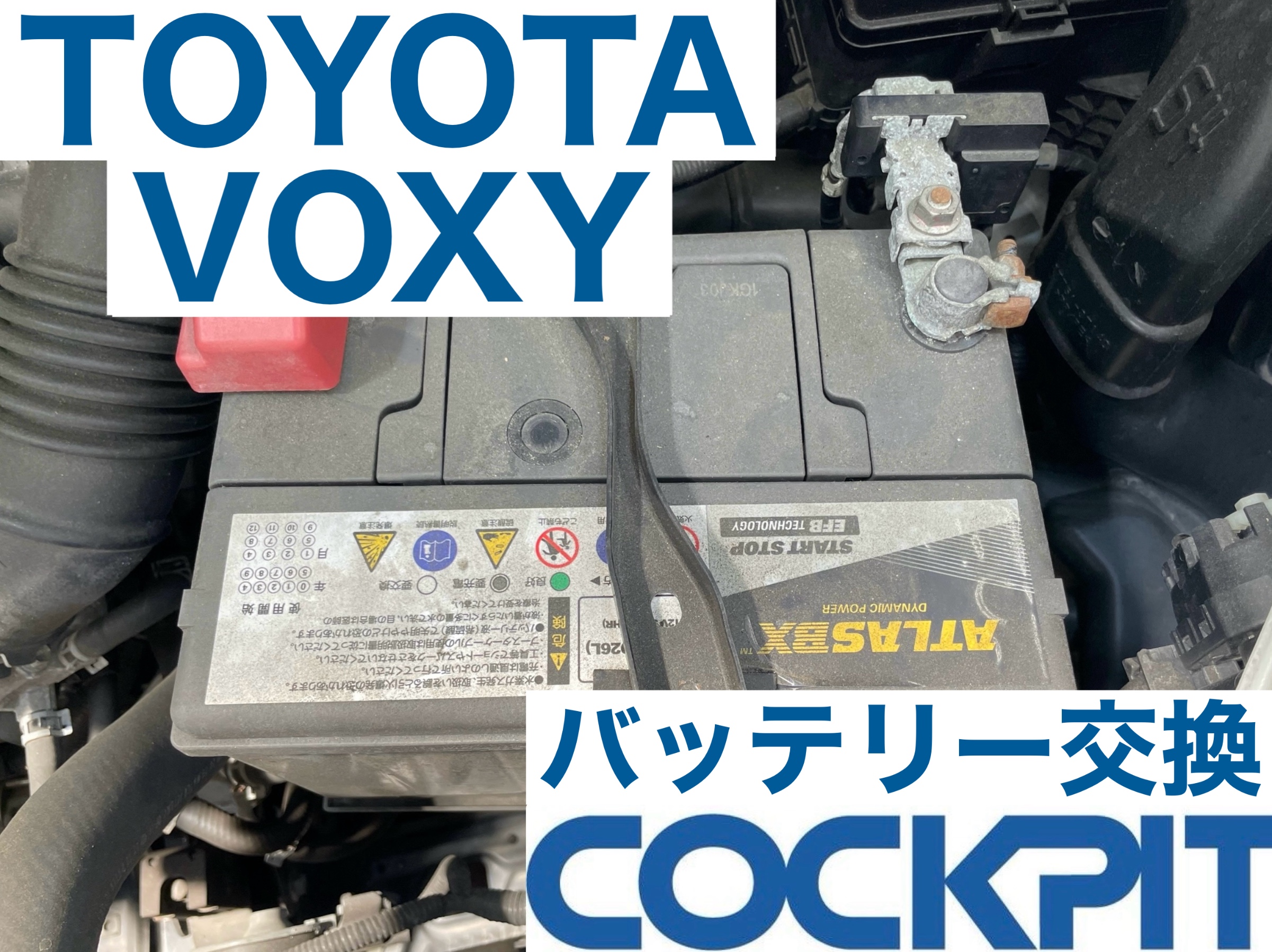 スタイルコクピットズーム　トヨタ ヴォクシー ZRR80G　バッテリー交換〈CAOS装着〉