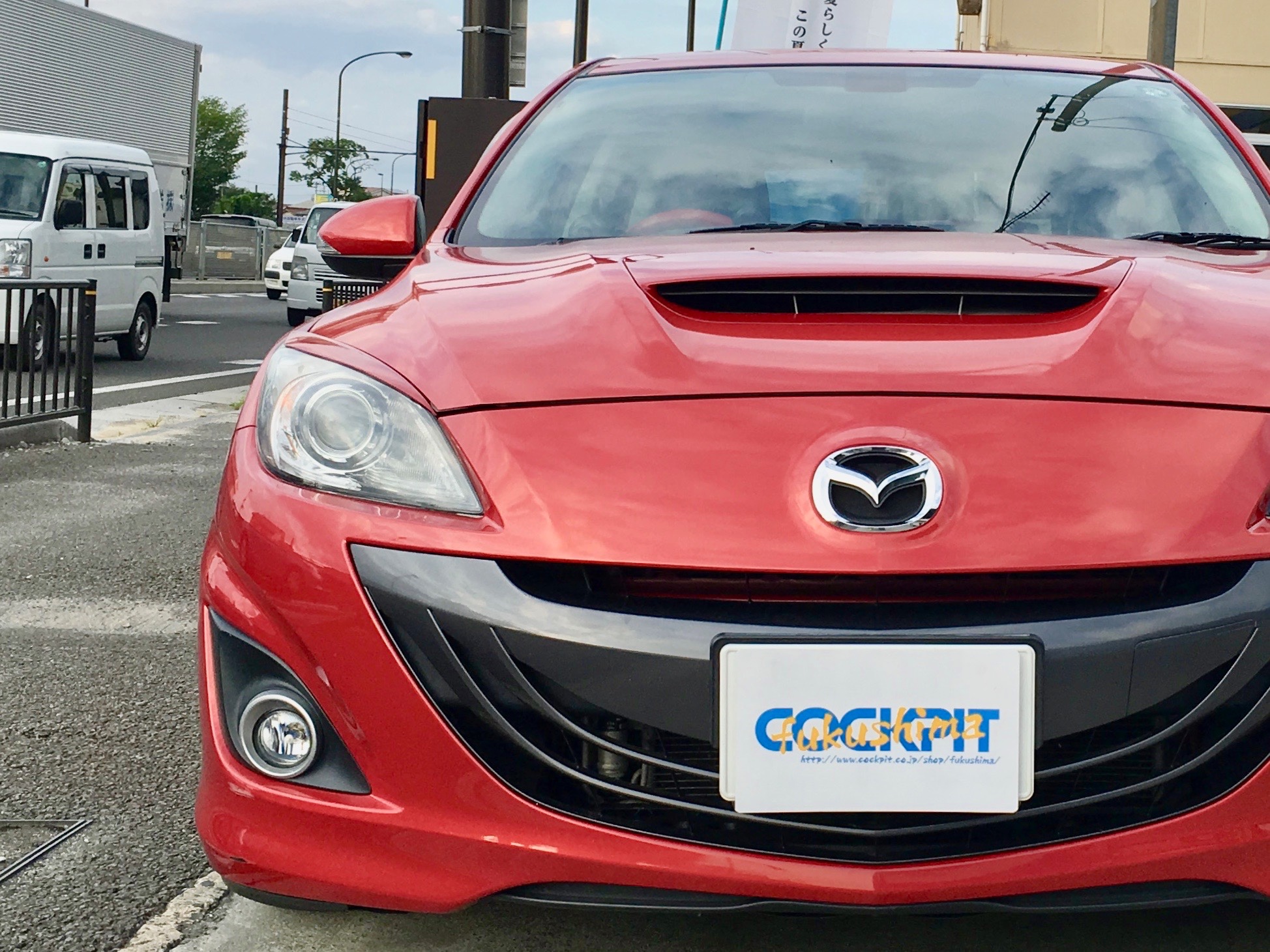 BL3FW「MAZDA SPEED」AXELAにOVER DRIVEの車高調 Odula蹴脚Spec2