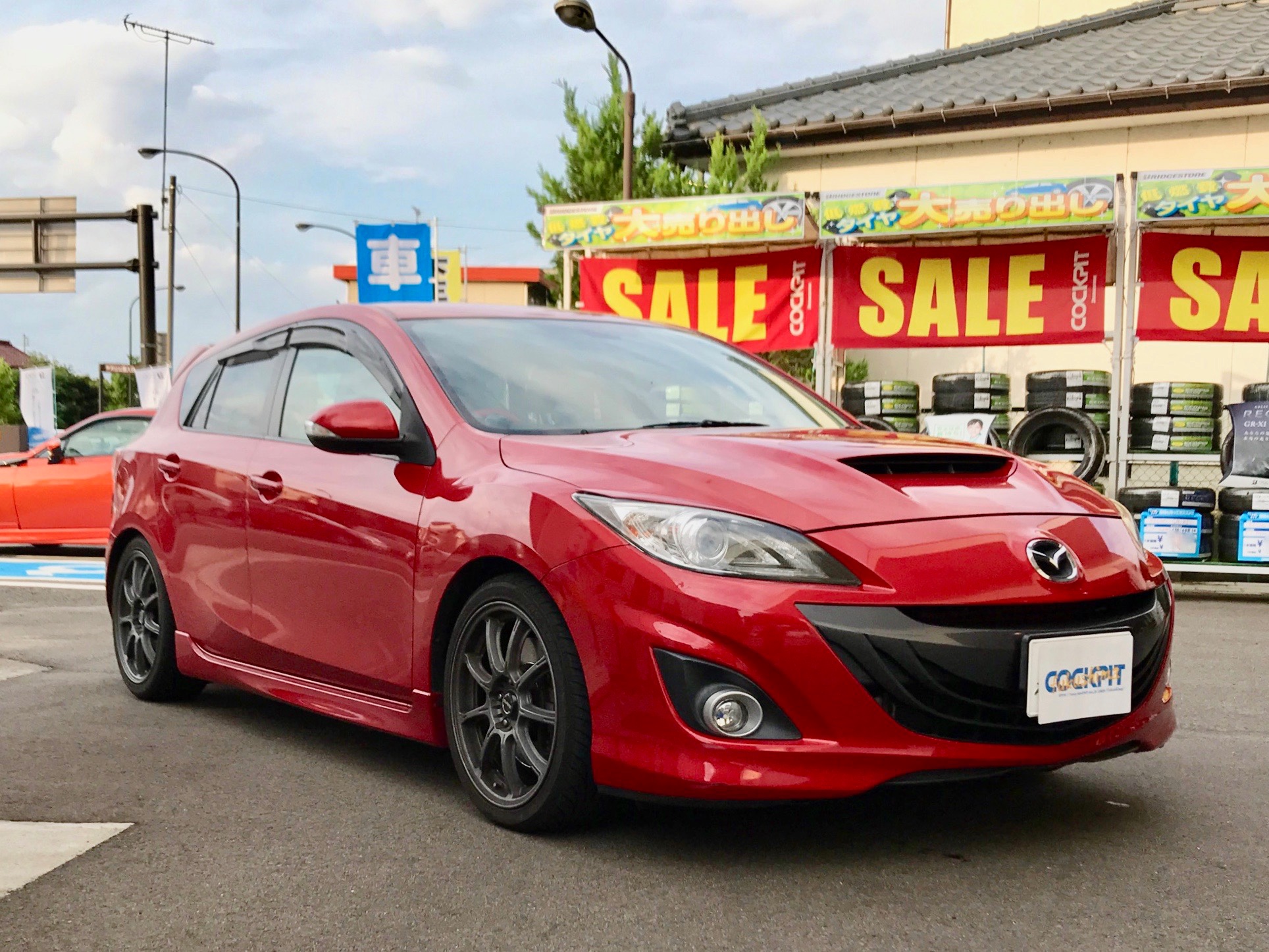 BL3FW「MAZDA SPEED」AXELAにOVER DRIVEの車高調 Odula蹴脚Spec2