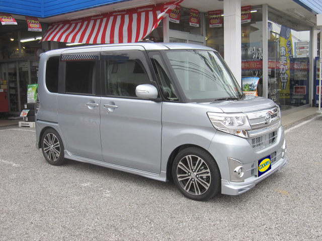 新型タントを早速ローダウン 店長アサコのブログ コクピット 55 車のカスタマイズにかかわるスタッフより