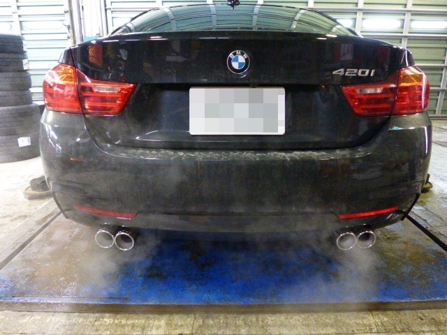 BMW F32 4シリーズに、4本出しマフラー取付 / REMUS(レムス BMW F32 4シリーズに、4本出しマフラー取付 / REMUS(レムス