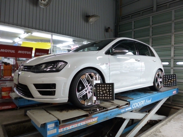 VW GOLF R へ 車高調取付&4輪アライメント作業 / SACHS(ザックス ...