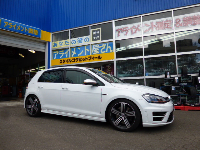 VW GOLF R へ 車高調取付&4輪アライメント作業 / SACHS(ザックス ...