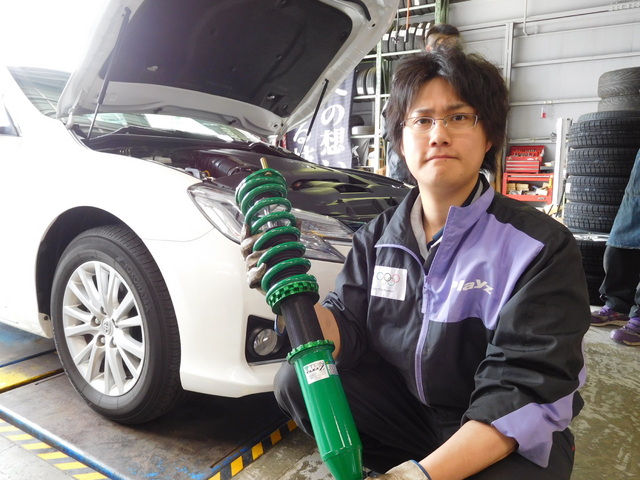 トヨタ マークX AWD に車高調取付 ／ TEIN（テイン）FLEX Z