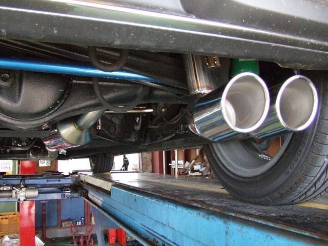 HA36S アルトワークス4WD 藤壺マフラーオーソライズK 取付け
