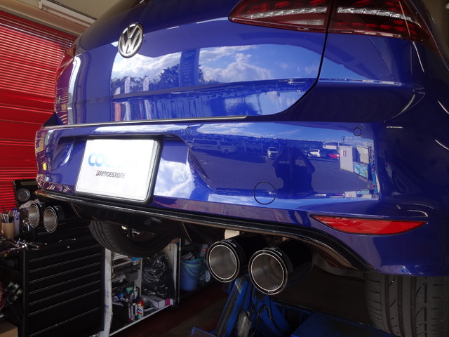 ゴルフ7 Rレムスマフラー　VW AUDI REMUS（レムス） フォルクスワーゲン ゴルフR (GOLF7) 型式:ABA-AUDJHF