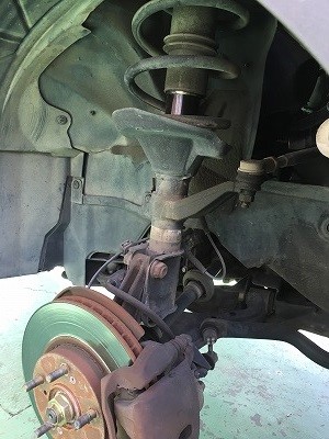ホンダ エレメント 足回りリフレッシュ、四輪アライメント、モンロー