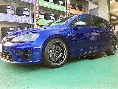 フォルクスワーゲン ゴルフR BBS ホイール RF、ポテンザS001装着