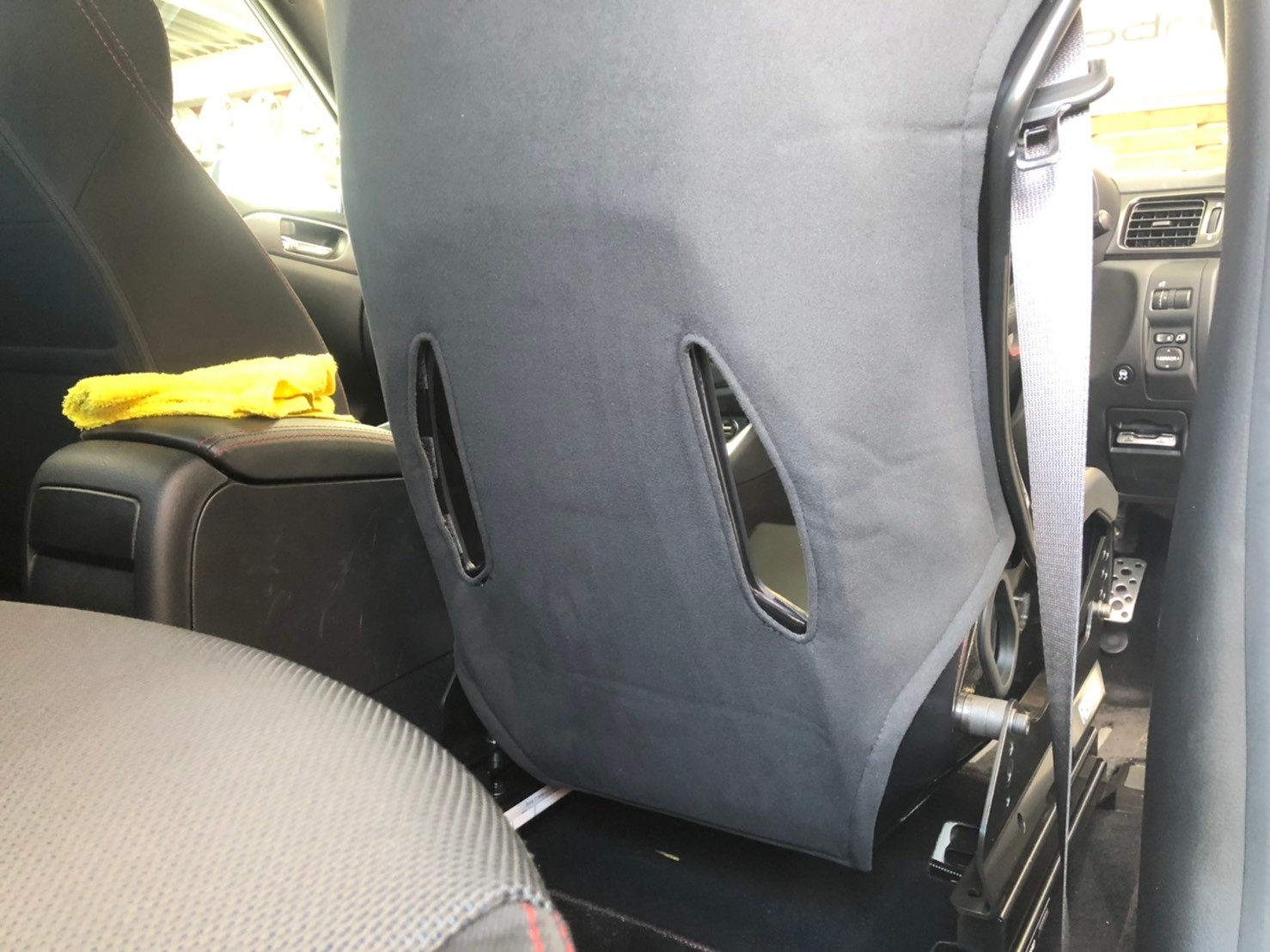 RECARO PRO RACER RMS バックレストカバー 取付 | スバル インプレッサ
