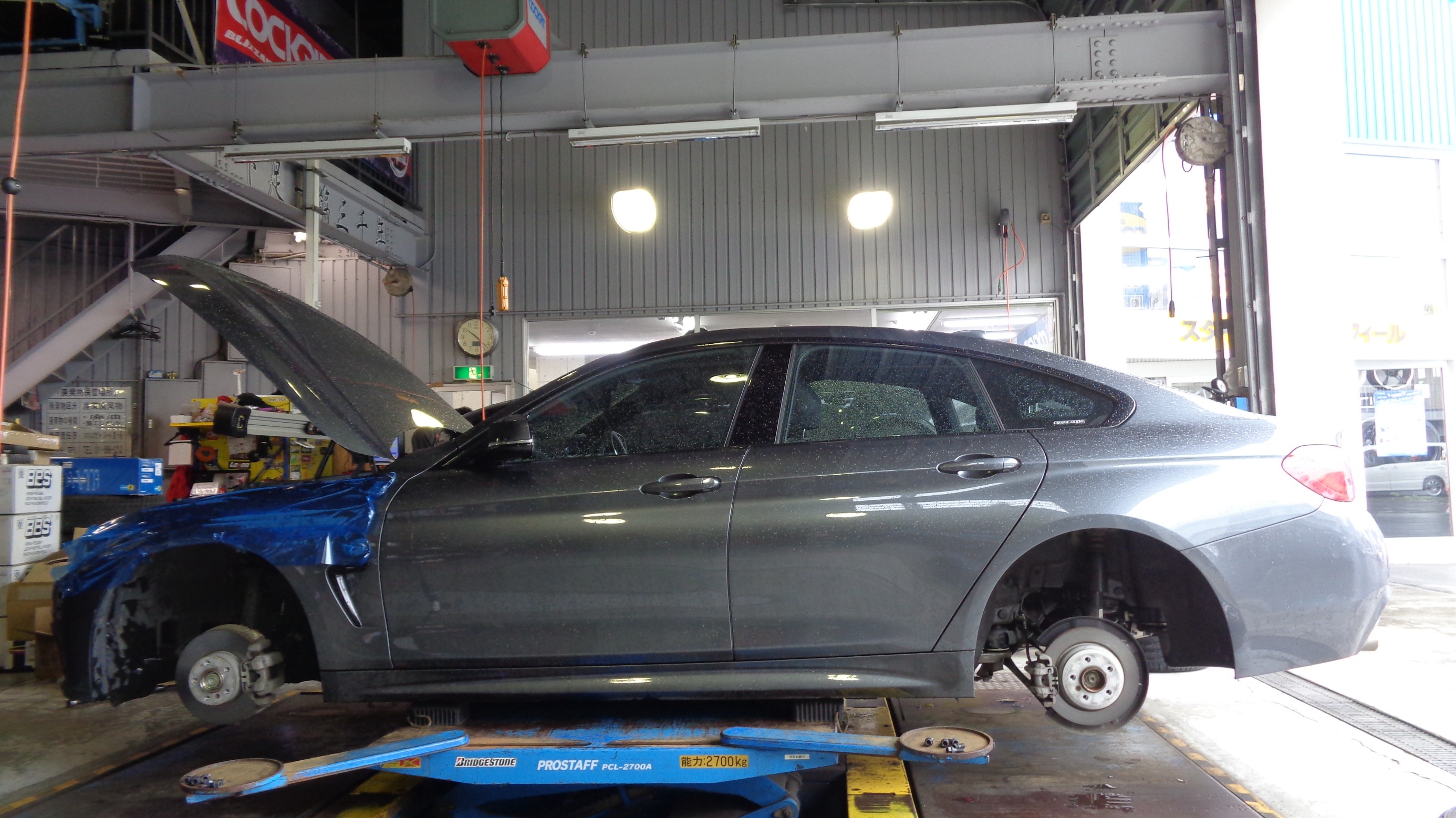 BILSTEIN B14 & cpm LowerReinforcement 取付と BBS RI-A 装着 BILSTEIN B14 & cpm LowerReinforcement 取付と BBS RI-A 装着
