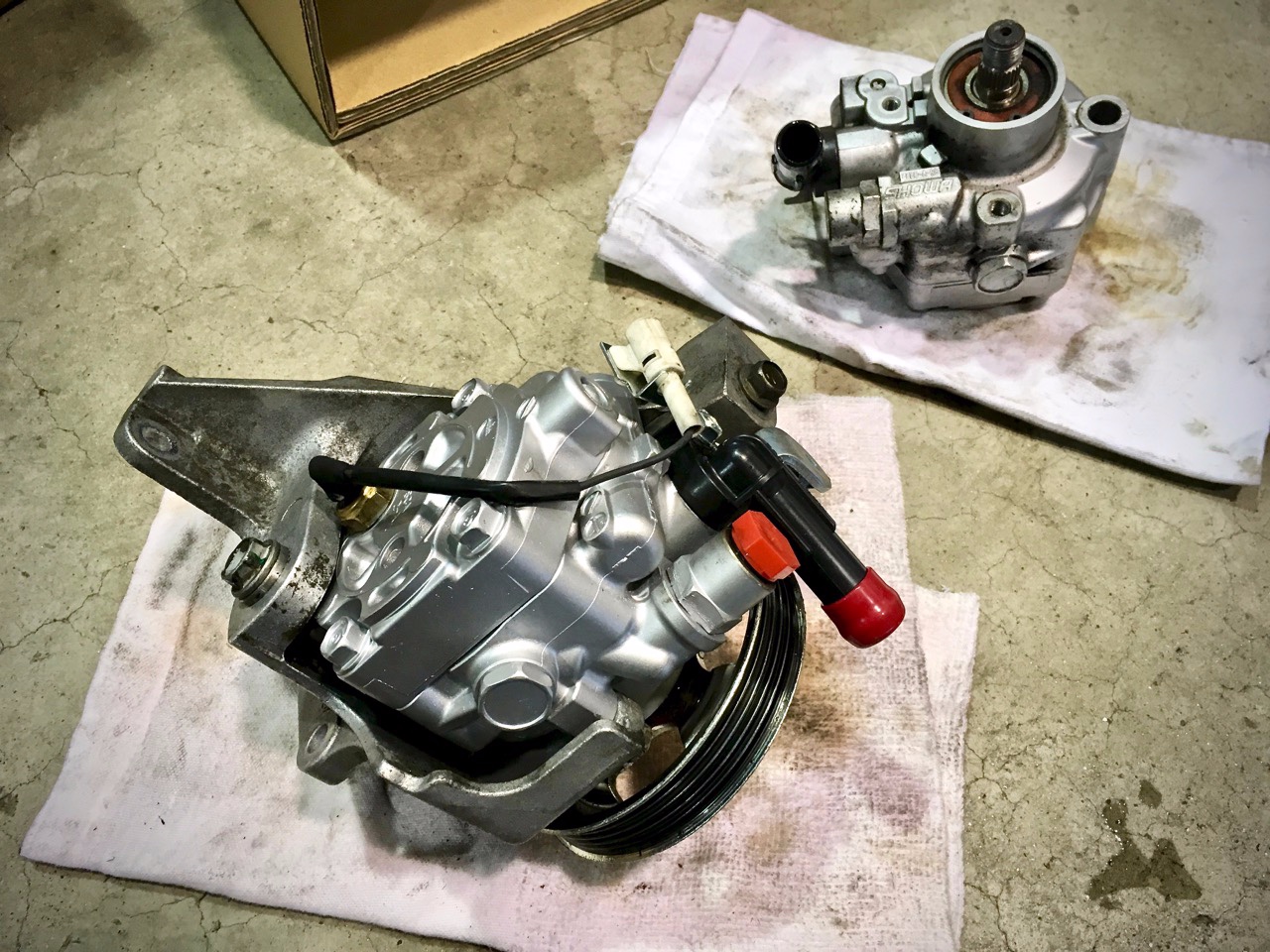 Gdb Subaru Impreza Wrx Sti パワステポンプ交換 メモらんだむ コクピット 福島 車のカスタマイズにかかわるスタッフより