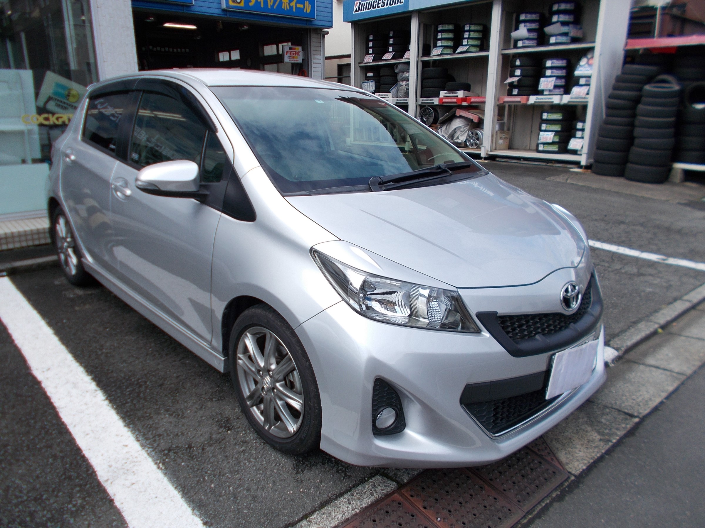 ヴィッツ RS KYB（カヤバ）製ショックアブソーバー装着＆アライメント