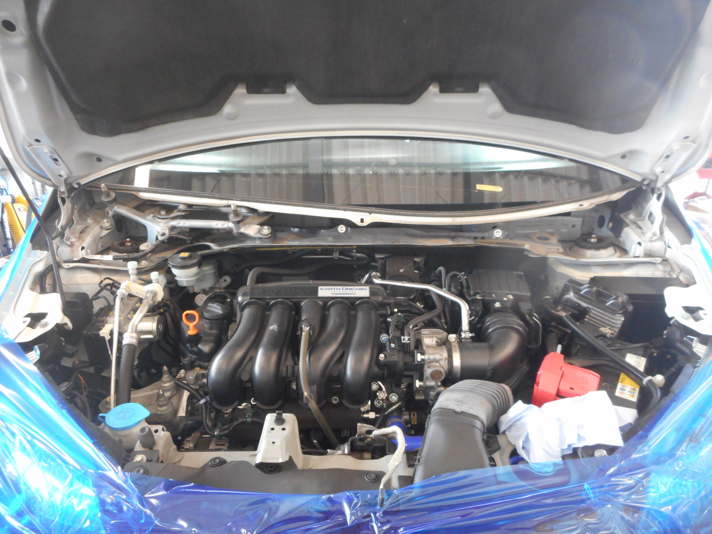 Fit Rs Gk5 車高調取り付けました ホンダ フィット カスタマイズ別ショーケース コクピット 名取 お店の取付加工事例紹介