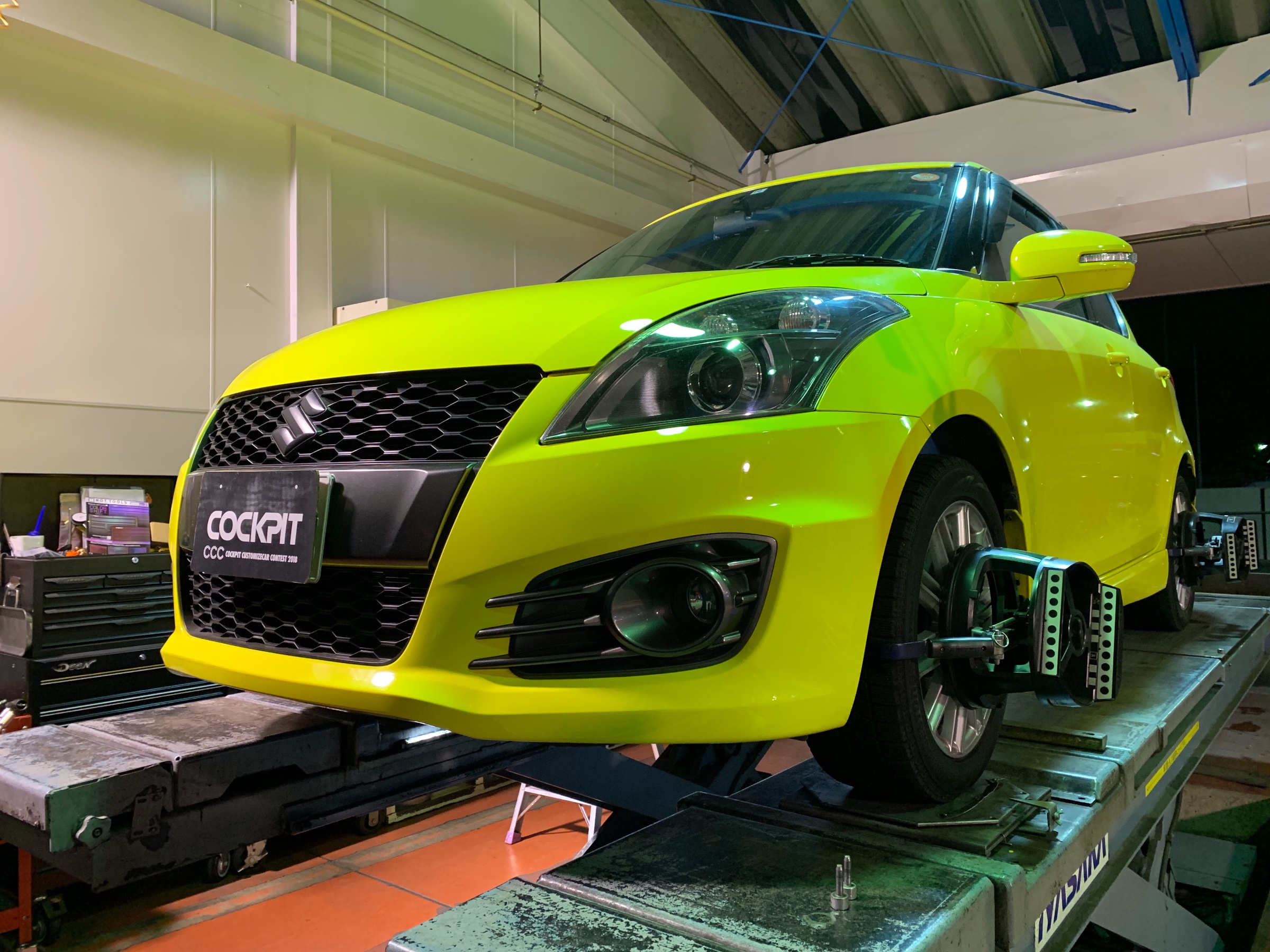 ◇SUZUKI SWIFT SPORT ZC32S リアホーシングブッシュ交換 ＆ 1G締め付け ＆ 4輪アライメント調整◇ | スズキ スイフト  足まわり（サスペンション・ブレーキ） ホイール > 4輪トータルアライメント測定・調整 | スタッフ 日記 | コクピット 荒井 |  車のカスタマイズに ...