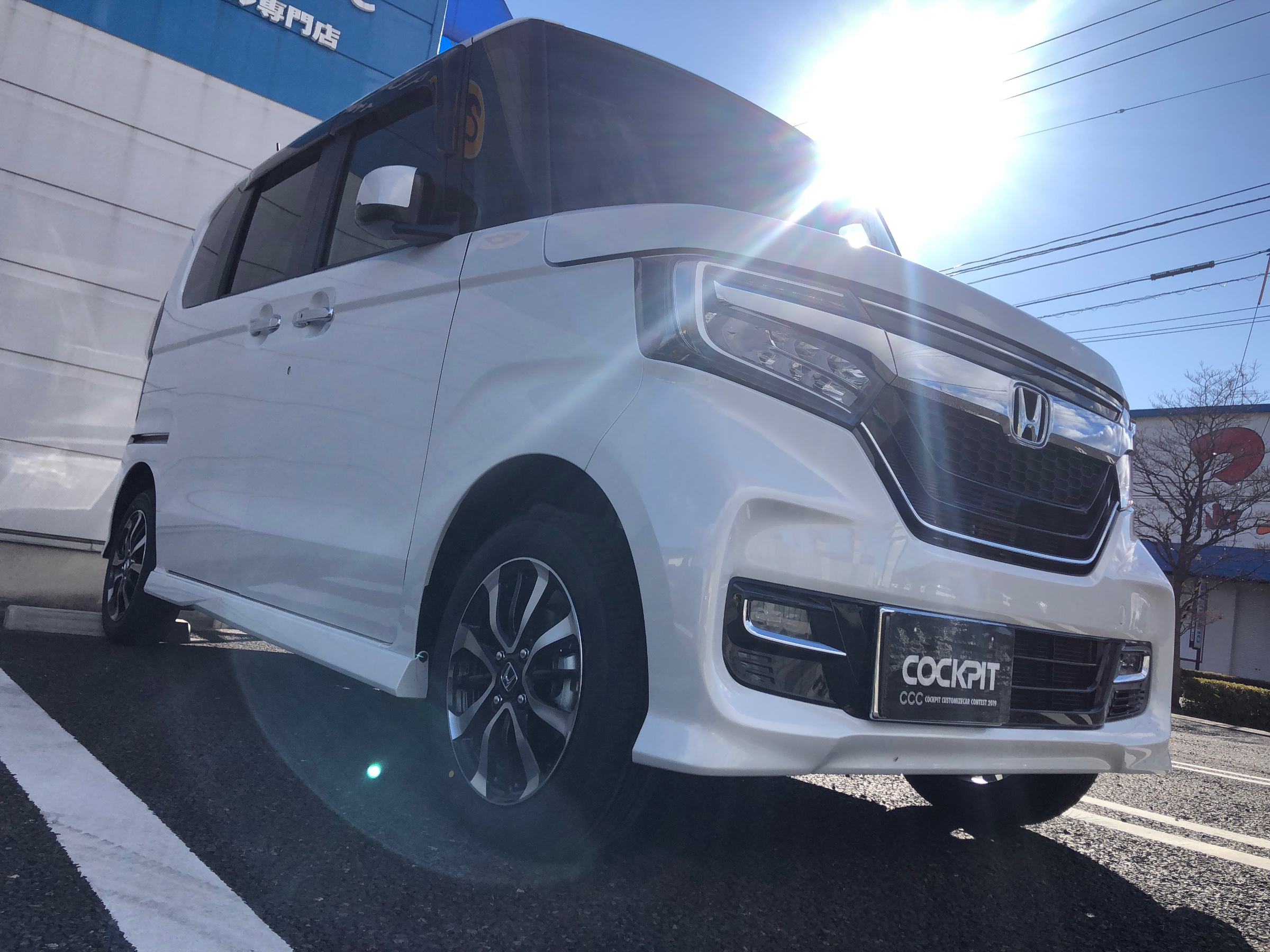 Panasonic Strada CN-F1D9D × 新車 HONDA N-BOX CUSTUM（JF3