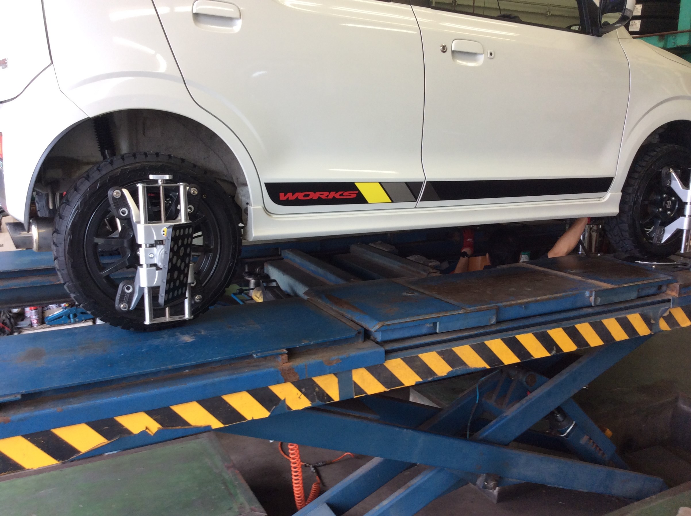 最後にアライメントも取り光軸合わせもして終了