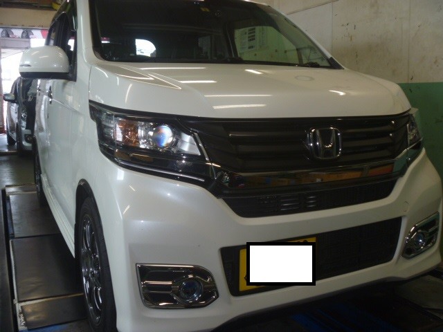 N-WGN 調整式スタビリンクのリフレッシュ☆ | ホンダ N-WGNカスタム 足まわり（サスペンション・ブレーキ）  足まわり（サスペンション・ブレーキ） > サスペンションパーツ関連取付 | アフターパーツ取り付け事例☆ | コクピット 麻生 | お店の得意技紹介