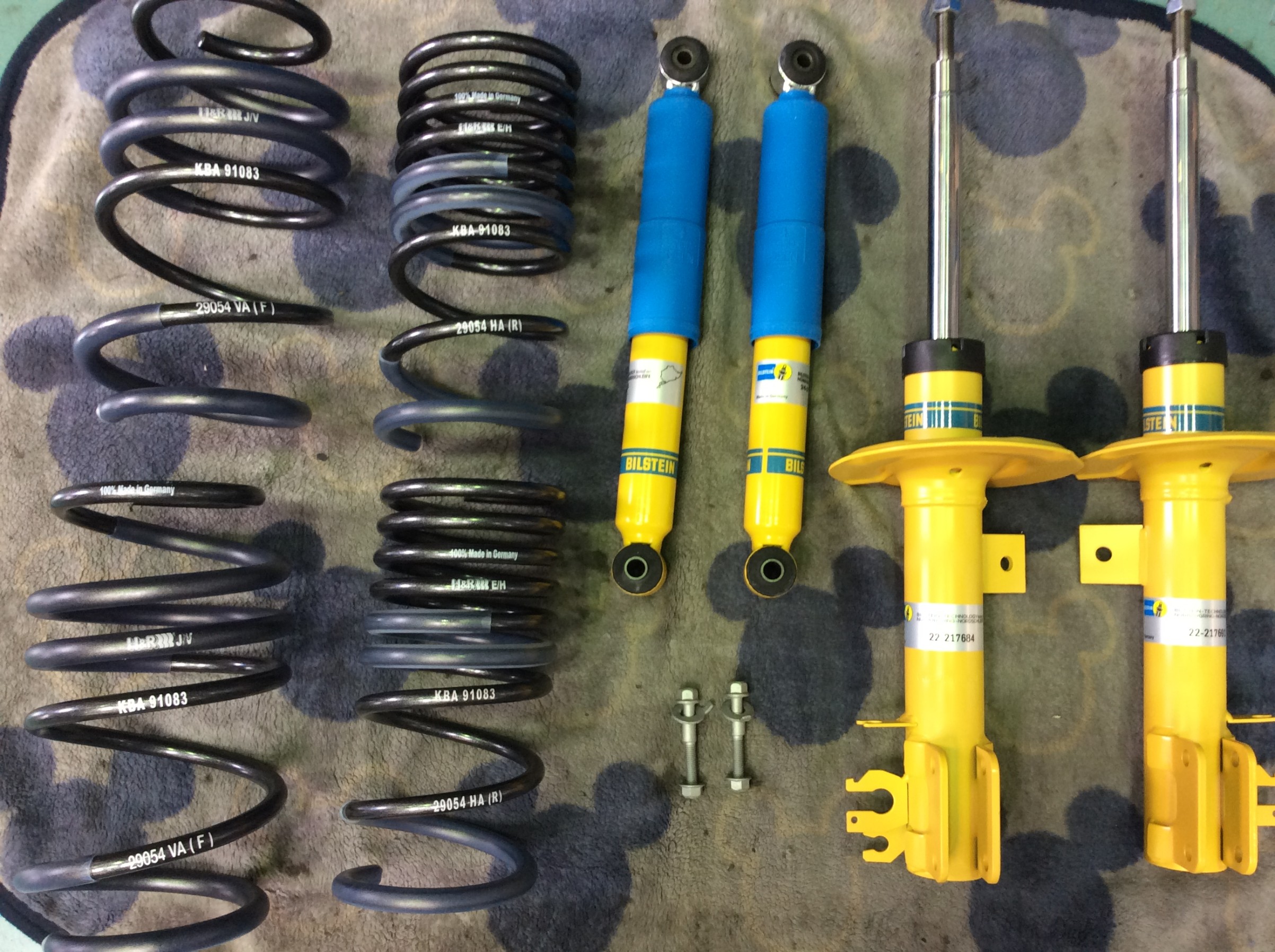 落としました。 | フィアット 500 足まわり（サスペンション・ブレーキ