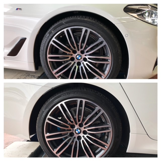 BMW 5シリーズ E61 ローダウン♪スプリング交換♪ロアリング