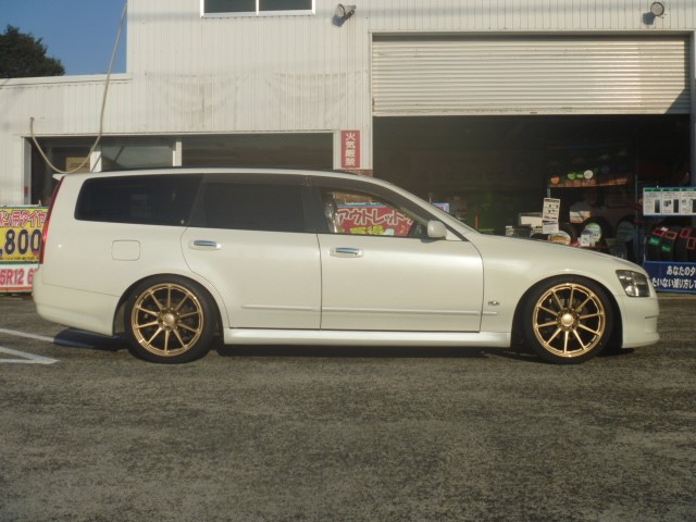 Prodrive プロドライブ 装着 日産 ステージア ホイール ホイール 軽量ホイール 店舗日記 コクピット 麻生 車 のカスタマイズにかかわるスタッフより