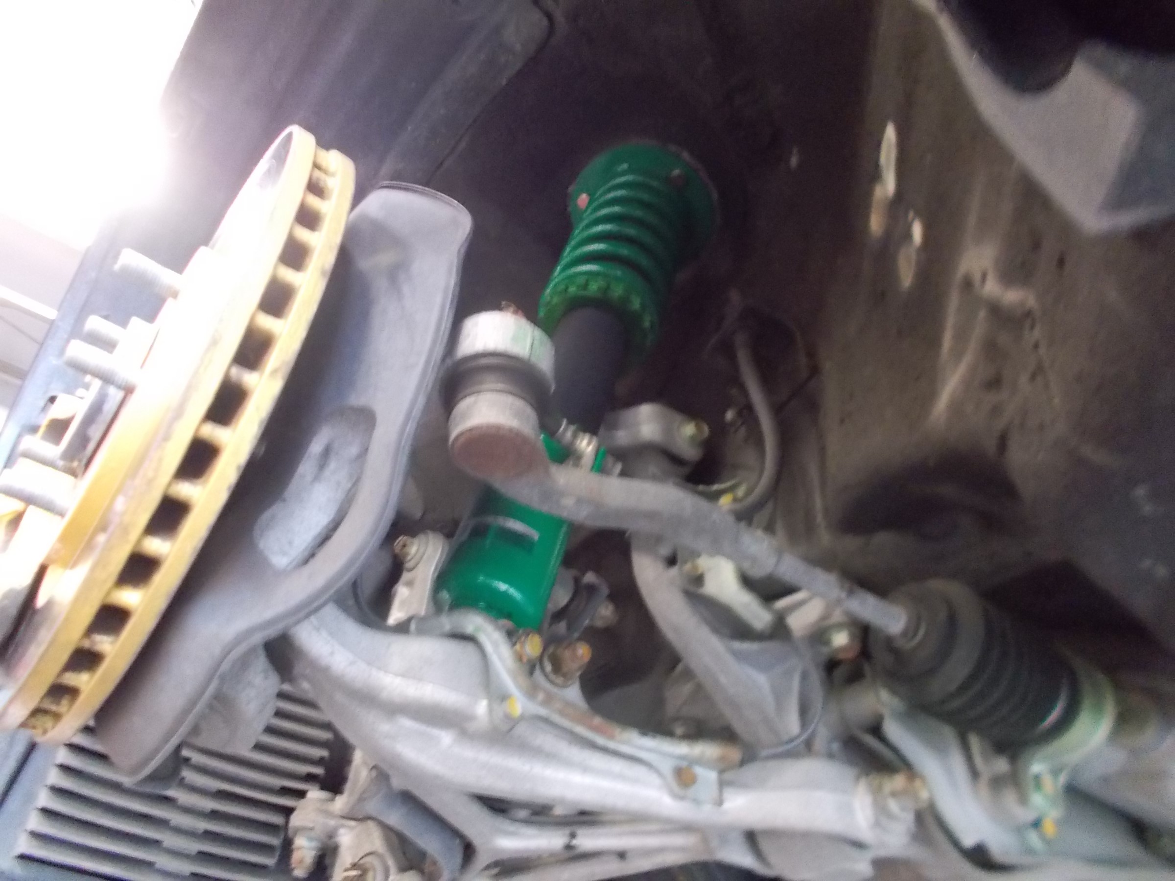 NSX テイン製「フレックスZ」装着＆アライメント作業。 | ホンダ NSX