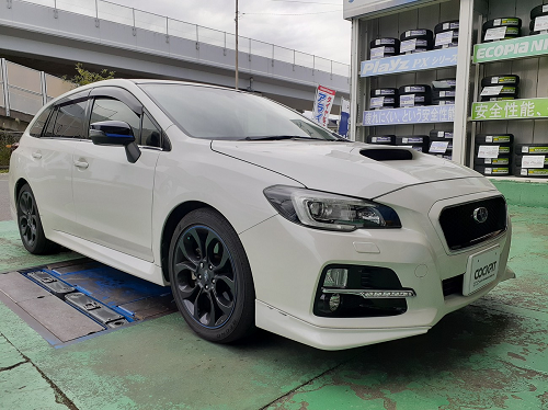 レヴォーグにタイヤ 車高調交換 スバル レヴォーグ 足まわり サスペンション ブレーキ 足まわり サスペンション ブレーキ サスペンションパーツ関連取付 スタッフ日記 コクピット コジマ 車のカスタマイズにかかわるスタッフより