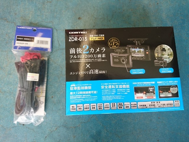 前後２カメラドラレコ コムテックZDR-015取付！  トヨタ C-HR AV 