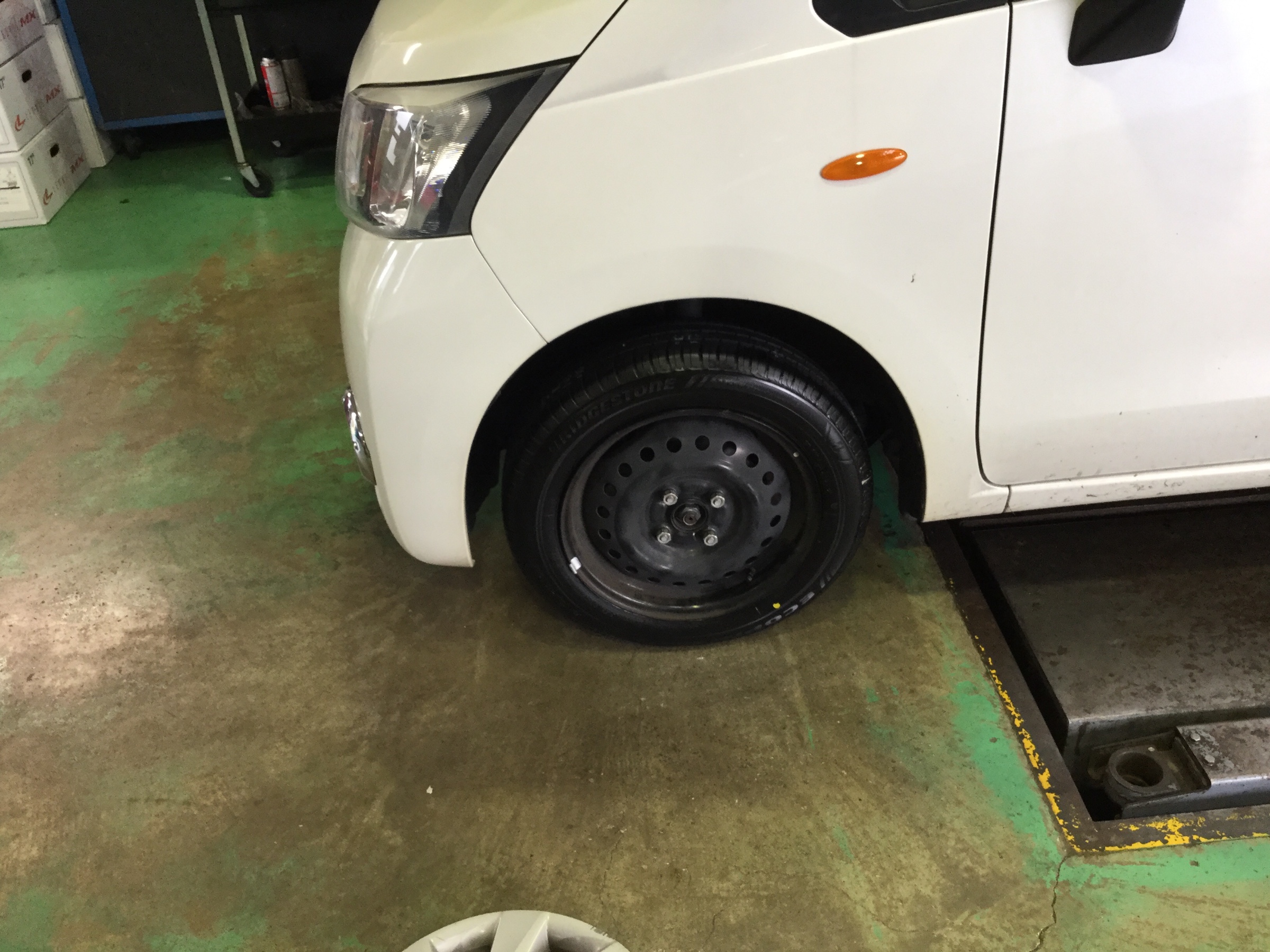 エコピアHN100Sとスチールホイールの組み合わせ