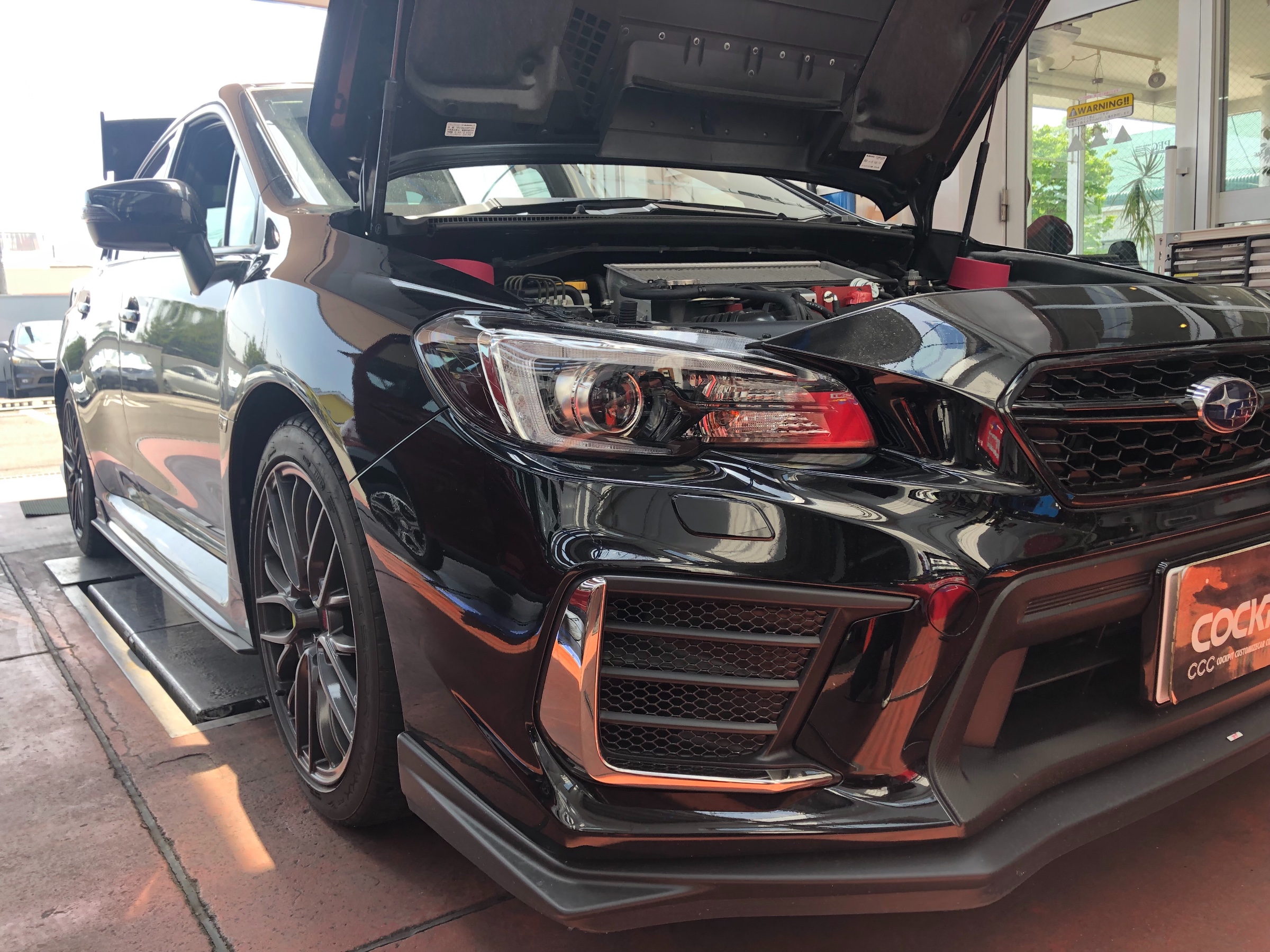 SUBARU WRX STI KOUKI × CUSCO street ZERO A  ナンバー移設 | スバル WRX STI  足まわり（サスペンション・ブレーキ） | スタッフ 日記 | コクピット 荒井 | 車のカスタマイズにかかわるスタッフより