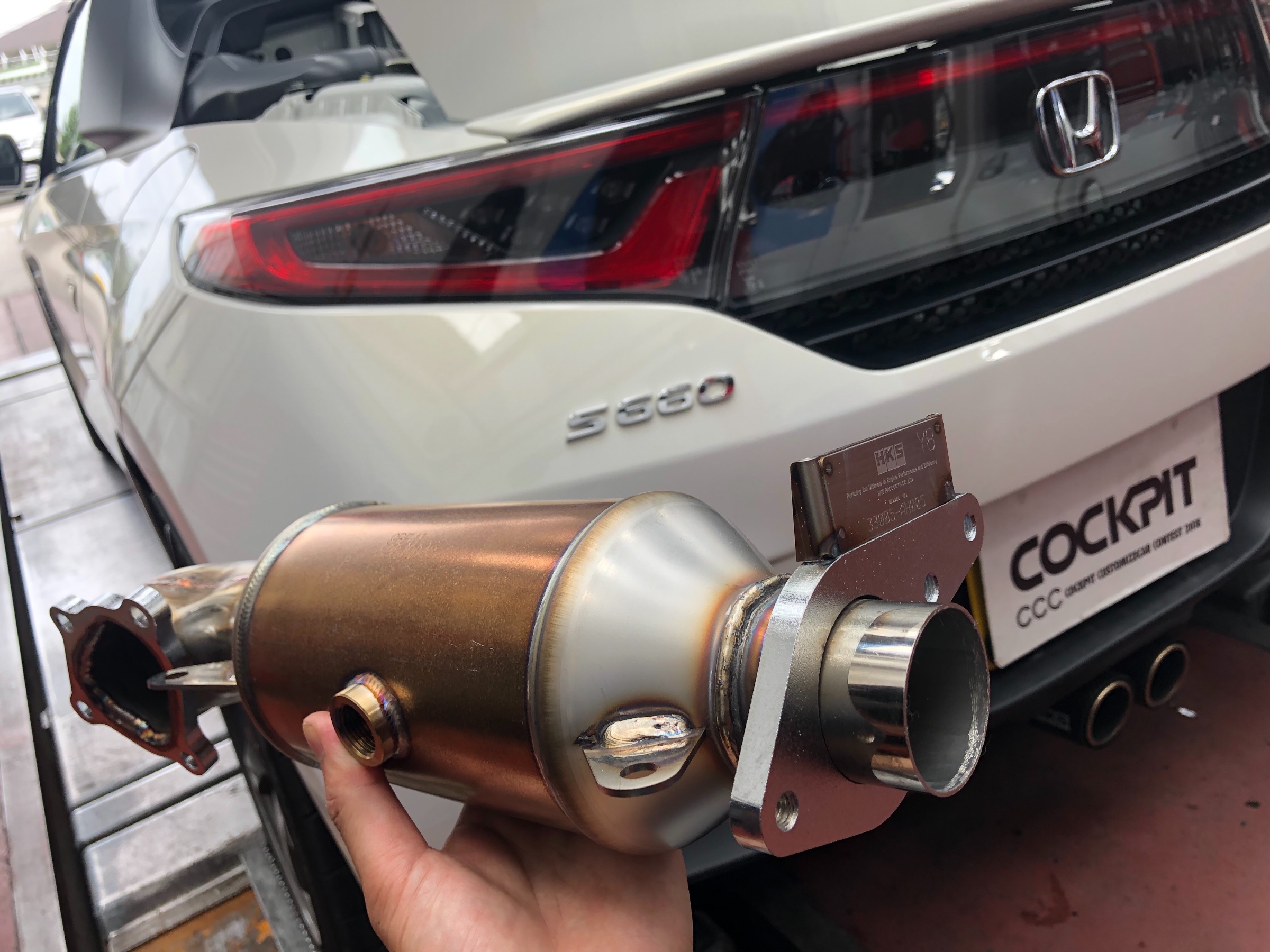 HONDA S660 JW5 × HKS メタルキャタライザー交換 | ホンダ S660 吸 