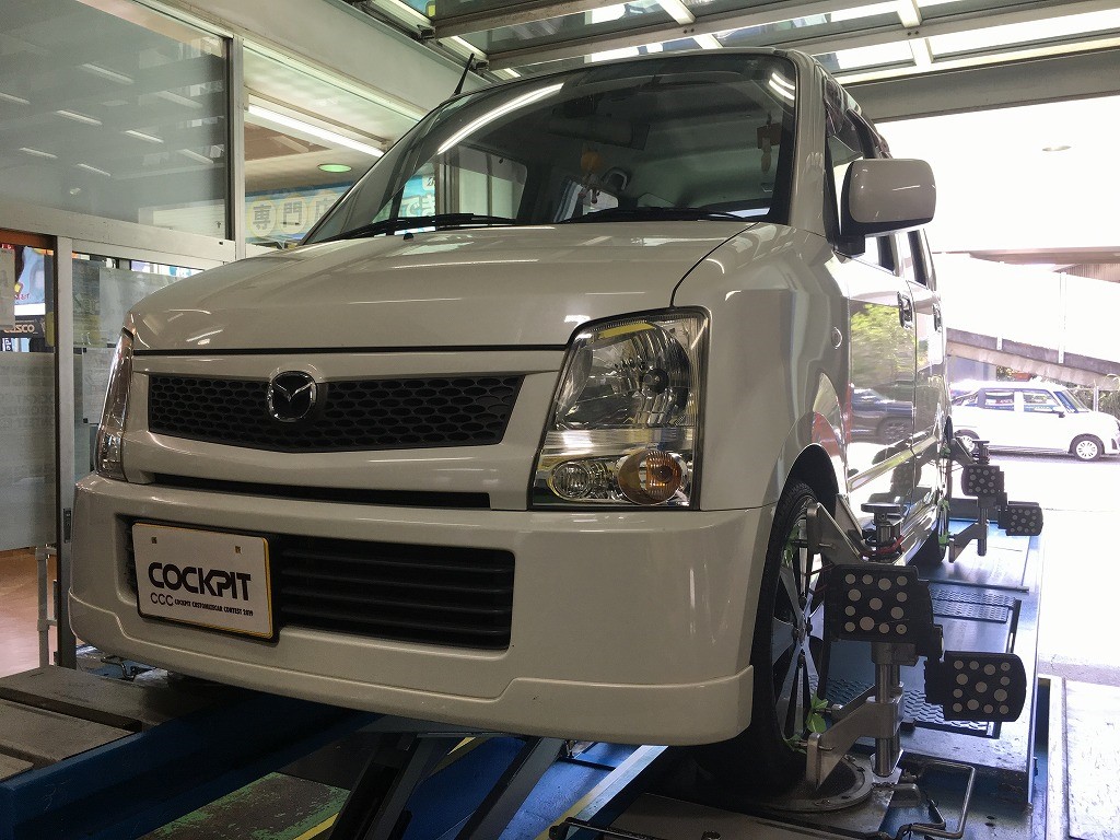 マツダAZワゴン 足回りリフレッシュ KYBローファースポーツ・四輪