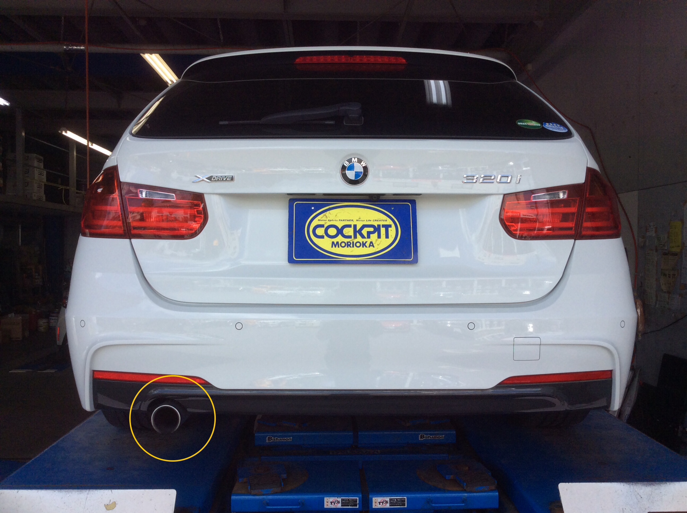 BMW F31 320i 」のマフラーを２本出しに交換！ | BMW 3シリーズ 吸