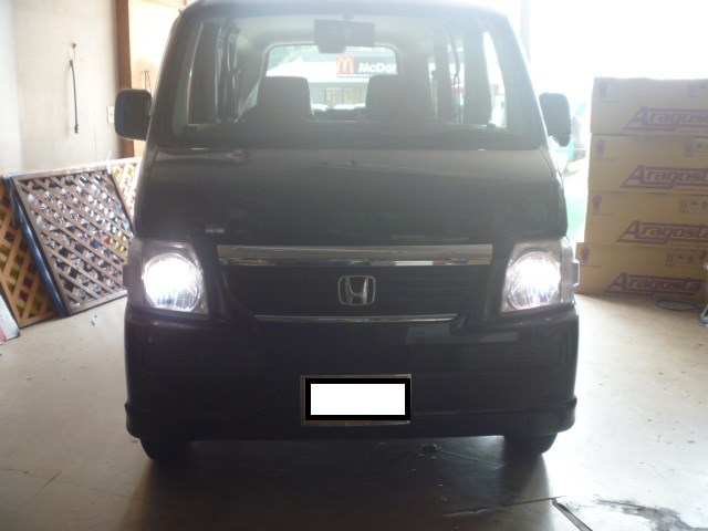 バモス お任せメンテナンスの続き ホンダ バモス Hid Led その他電装系 Hid Led その他電装系 Ledバルブ取り付け アフターパーツ取り付け事例 コクピット 麻生 お店の得意技紹介