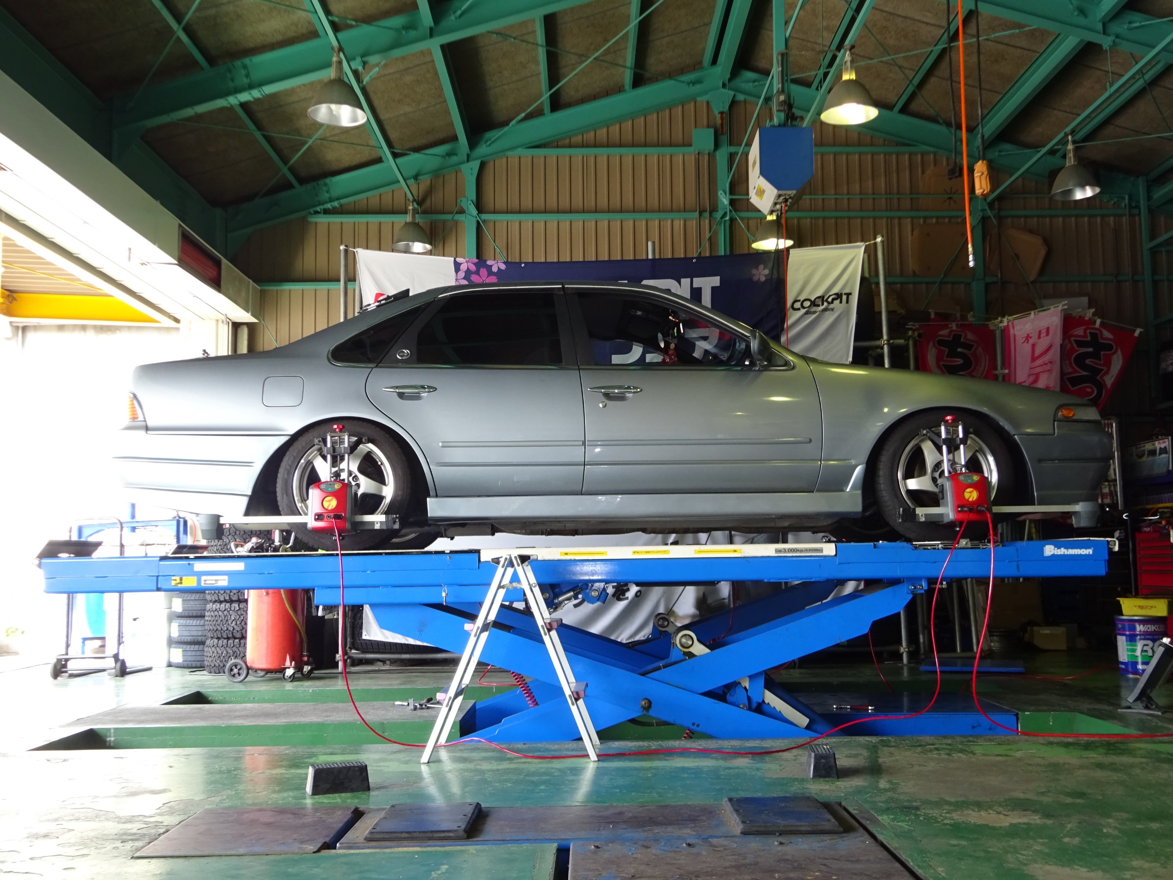 A31セフィーロ 車高調整・アライメント調整 | 日産 セフィーロ 足