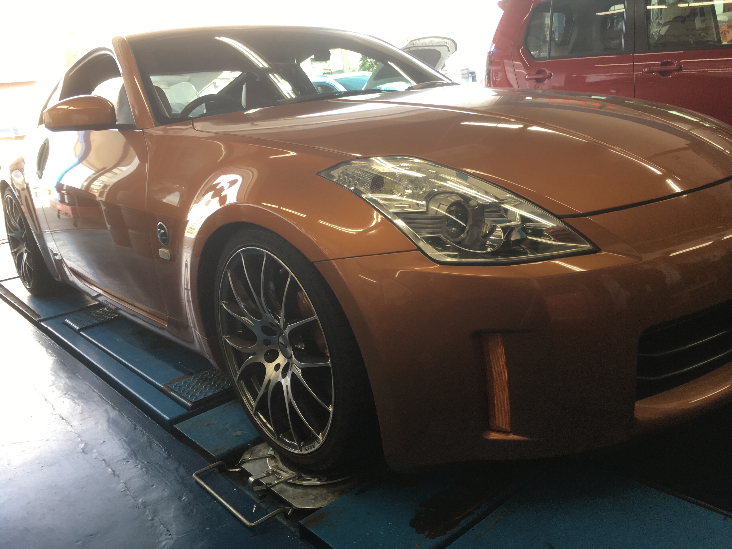 Z33クスコの車高調取り付け | 日産 フェアレディZ 足まわり