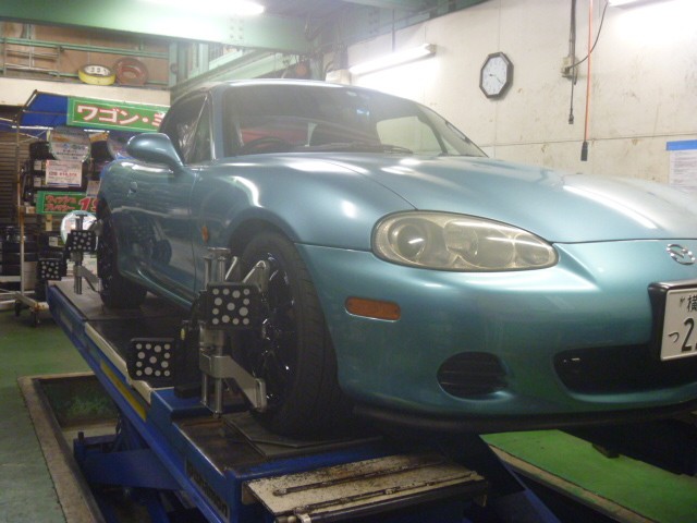 NBロードスターに車高調取り付け☆ | マツダ ロードスター 足