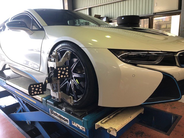 BMW i8 クラブリネア ロッシFF 20インチ＆アライメント調整